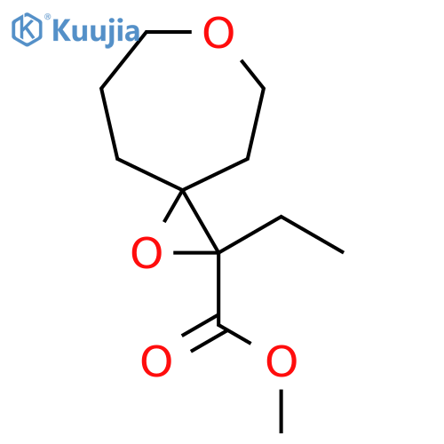 Methyl 2-ethyl-1,6-dioxaspiro[2.6]nonane-2-carboxylate structure