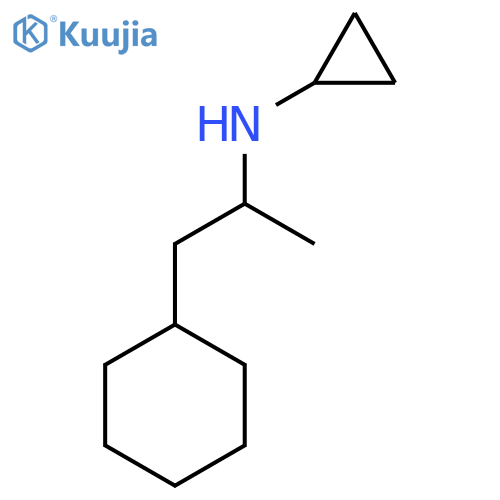 N-(1-cyclohexylpropan-2-yl)cyclopropanamine structure
