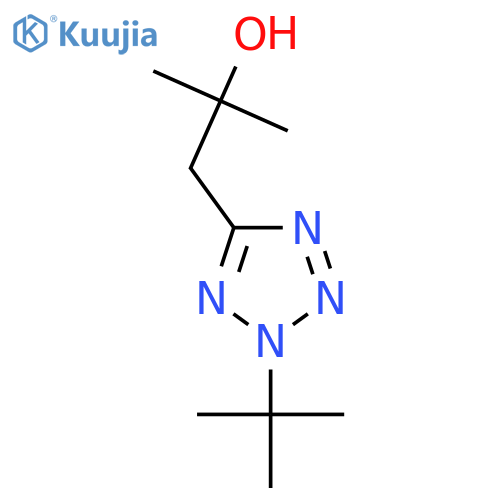 1-(2-tert-butyl-2H-1,2,3,4-tetrazol-5-yl)-2-methylpropan-2-ol structure