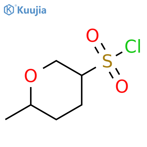 2H-Pyran-3-sulfonyl chloride, tetrahydro-6-methyl- structure