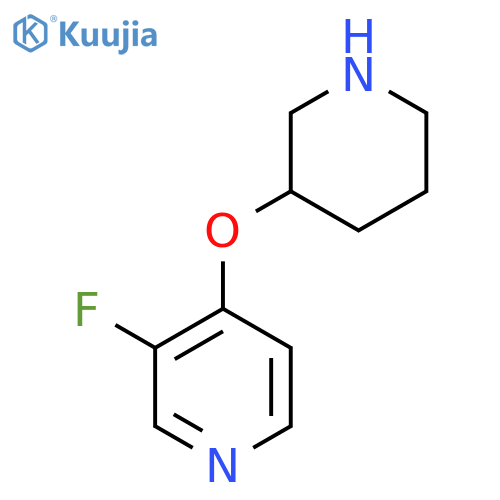 3-Fluoro-4-(piperidin-3-yloxy)pyridine structure