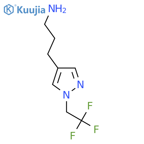 3-[1-(2,2,2-Trifluoroethyl)-1H-pyrazol-4-yl]propan-1-amine structure