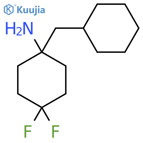 1-(cyclohexylmethyl)-4,4-difluorocyclohexan-1-amine structure