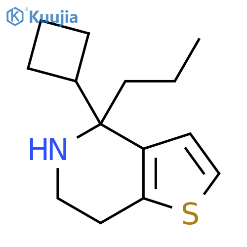 4-cyclobutyl-4-propyl-4H,5H,6H,7H-thieno3,2-cpyridine structure