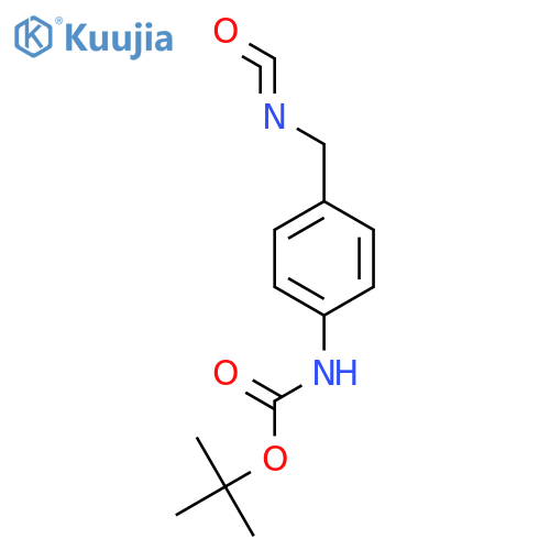tert-butyl N-4-(isocyanatomethyl)phenylcarbamate structure
