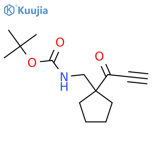 tert-butyl N-{[1-(prop-2-ynoyl)cyclopentyl]methyl}carbamate structure