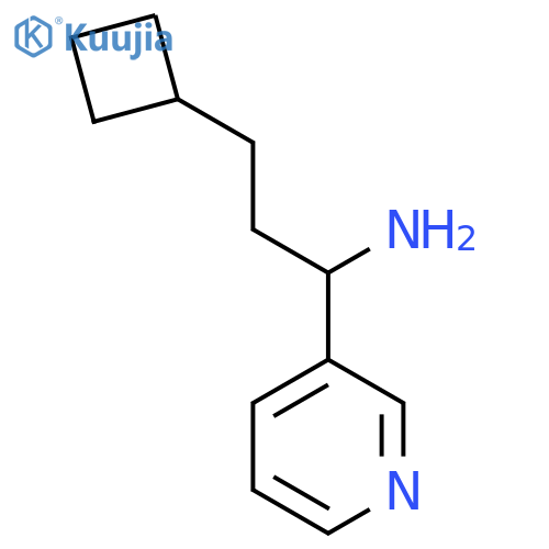 3-Cyclobutyl-1-(pyridin-3-yl)propan-1-amine structure