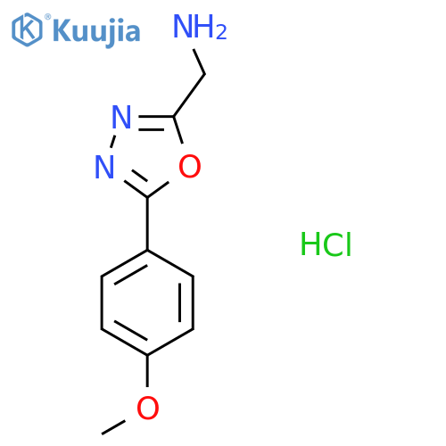 C-[5-(4-Methoxy-phenyl)-[1,3,4]oxadiazol-2-yl]-methylamine hydrochloride structure
