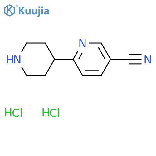 6-(Piperidin-4-yl)pyridine-3-carbonitrile dihydrochloride structure
