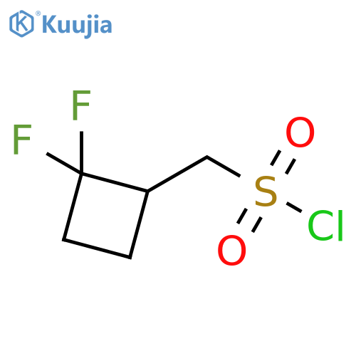 (2,2-difluorocyclobutyl)methanesulfonyl chloride structure