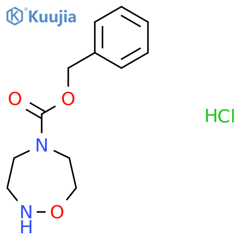 Benzyl 1,2,5-oxadiazepane-5-carboxylate hydrochloride structure