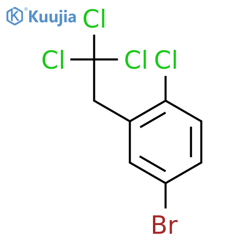 Benzene, 4-bromo-1-chloro-2-(2,2,2-trichloroethyl)- structure