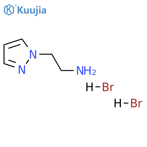 2-pyrazol-1-ylethanamine;dihydrobromide structure