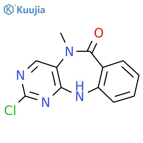 2-Chloro-5-methyl-5,11-dihydro-6H-benzo[e]pyrimido[5,4-b][1,4]diazepin-6-one structure