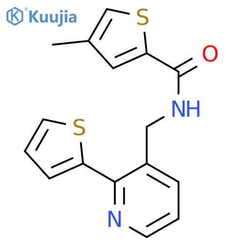 4-methyl-N-{[2-(thiophen-2-yl)pyridin-3-yl]methyl}thiophene-2-carboxamide structure