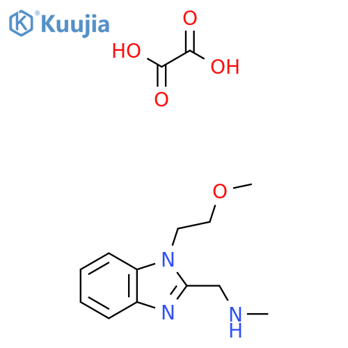 oxalic acid; {1-(2-methoxyethyl)-1H-1,3-benzodiazol-2-ylmethyl}(methyl)amine structure