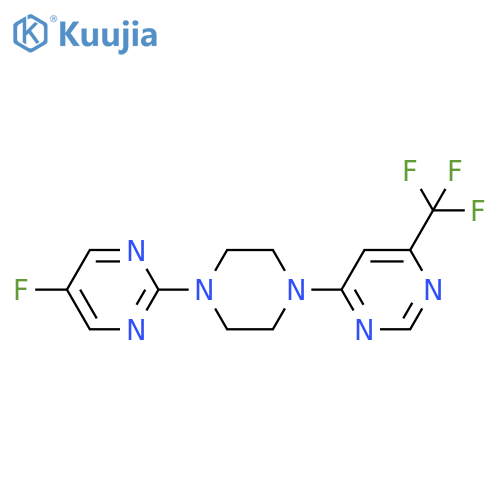 4-[4-(5-Fluoropyrimidin-2-yl)piperazin-1-yl]-6-(trifluoromethyl)pyrimidine structure