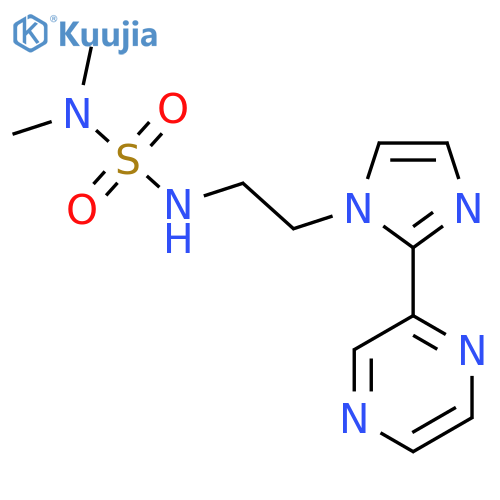 dimethyl({2-[2-(pyrazin-2-yl)-1H-imidazol-1-yl]ethyl}sulfamoyl)amine structure