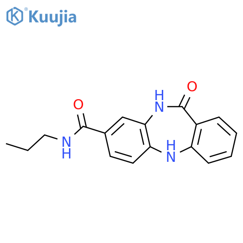 10-oxo-N-propyl-2,9-diazatricyclo[9.4.0.0^{3,8}]pentadeca-1(11),3(8),4,6,12,14-hexaene-6-carboxamide structure