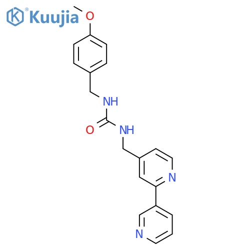 3-({[2,3'-bipyridine]-4-yl}methyl)-1-[(4-methoxyphenyl)methyl]urea structure