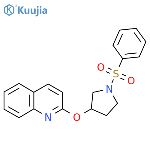 2-((1-(Phenylsulfonyl)pyrrolidin-3-yl)oxy)quinoline structure