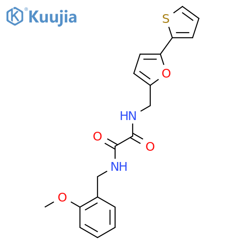 N'-(2-methoxyphenyl)methyl-N-{5-(thiophen-2-yl)furan-2-ylmethyl}ethanediamide structure