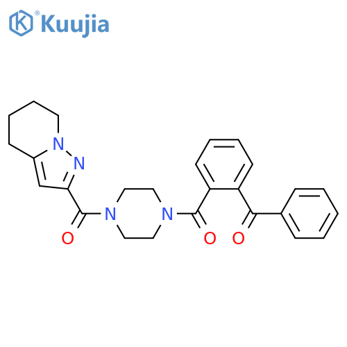 1-(2-benzoylbenzoyl)-4-{4H,5H,6H,7H-pyrazolo[1,5-a]pyridine-2-carbonyl}piperazine structure