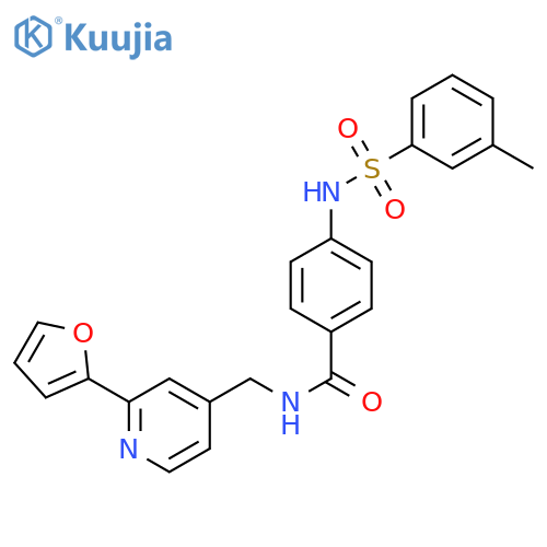 N-{[2-(furan-2-yl)pyridin-4-yl]methyl}-4-(3-methylbenzenesulfonamido)benzamide structure