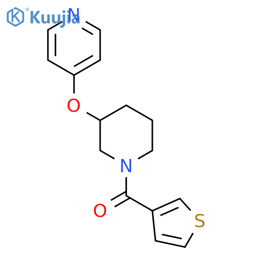 4-{1-(thiophene-3-carbonyl)piperidin-3-yloxy}pyridine structure