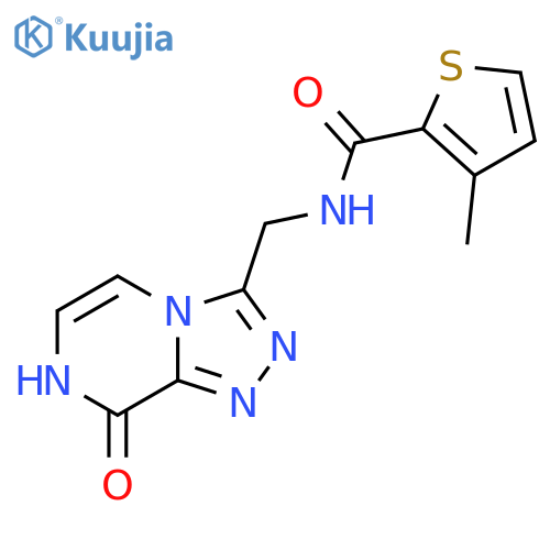N-({8-hydroxy-1,2,4triazolo4,3-apyrazin-3-yl}methyl)-3-methylthiophene-2-carboxamide structure