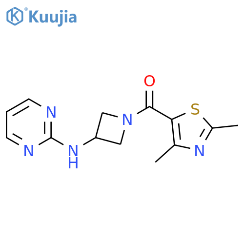 N-1-(2,4-dimethyl-1,3-thiazole-5-carbonyl)azetidin-3-ylpyrimidin-2-amine structure