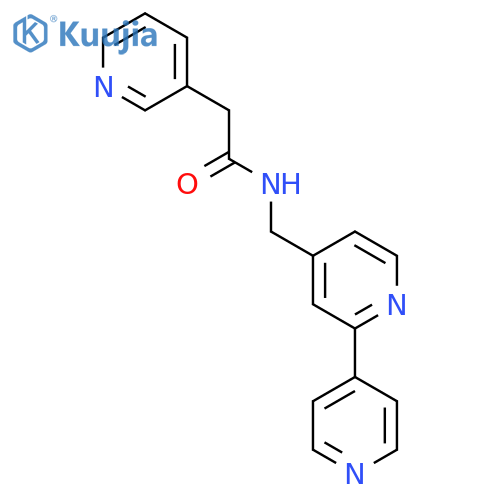 N-({2,4'-bipyridine-4-yl}methyl)-2-(pyridin-3-yl)acetamide structure