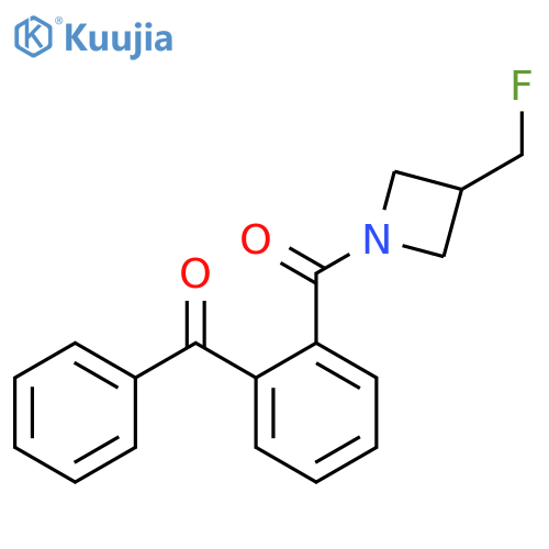 1-(2-benzoylbenzoyl)-3-(fluoromethyl)azetidine structure