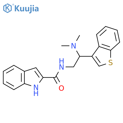 N-2-(1-benzothiophen-3-yl)-2-(dimethylamino)ethyl-1H-indole-2-carboxamide structure
