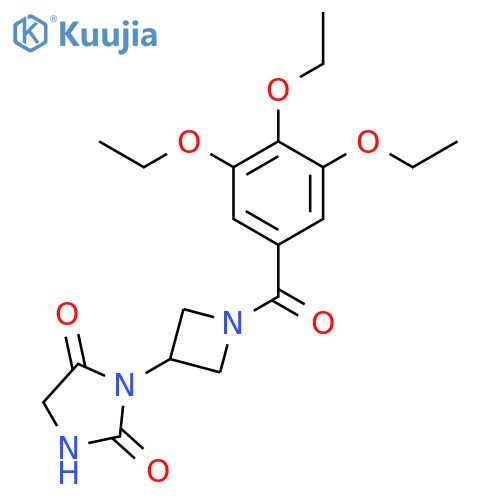 3-[1-(3,4,5-Triethoxybenzoyl)azetidin-3-yl]imidazolidine-2,4-dione structure