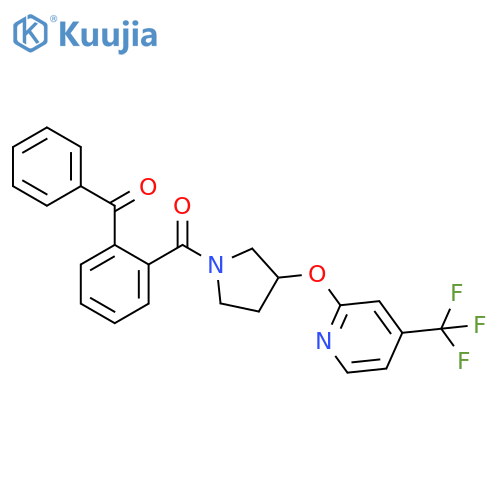 Methanone, (2-benzoylphenyl)[3-[[4-(trifluoromethyl)-2-pyridinyl]oxy]-1-pyrrolidinyl]- structure