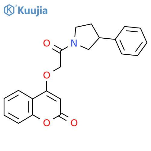 4-2-oxo-2-(3-phenylpyrrolidin-1-yl)ethoxy-2H-chromen-2-one structure