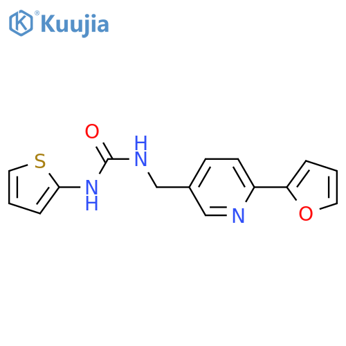 1-{6-(furan-2-yl)pyridin-3-ylmethyl}-3-(thiophen-2-yl)urea structure