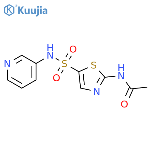 N-{5-(pyridin-3-yl)sulfamoyl-1,3-thiazol-2-yl}acetamide structure