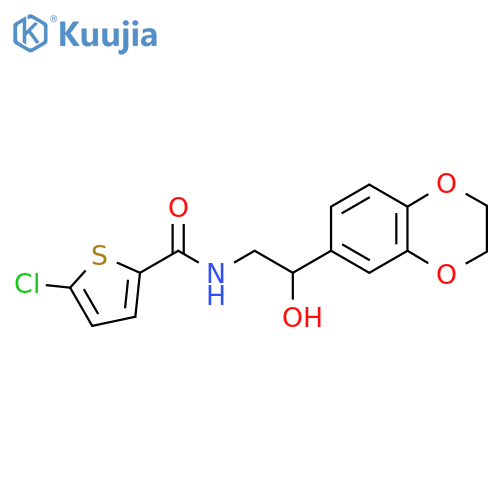 5-chloro-N-2-(2,3-dihydro-1,4-benzodioxin-6-yl)-2-hydroxyethylthiophene-2-carboxamide structure