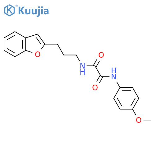 N-3-(1-benzofuran-2-yl)propyl-N'-(4-methoxyphenyl)ethanediamide structure