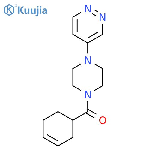 4-4-(cyclohex-3-ene-1-carbonyl)piperazin-1-ylpyridazine structure
