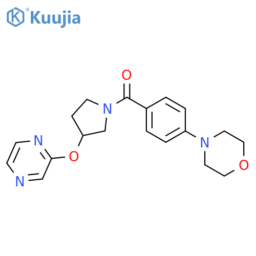 (4-Morpholinophenyl)(3-(pyrazin-2-yloxy)pyrrolidin-1-yl)methanone structure