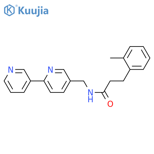N-({[2,3'-bipyridine]-5-yl}methyl)-3-(2-methylphenyl)propanamide structure