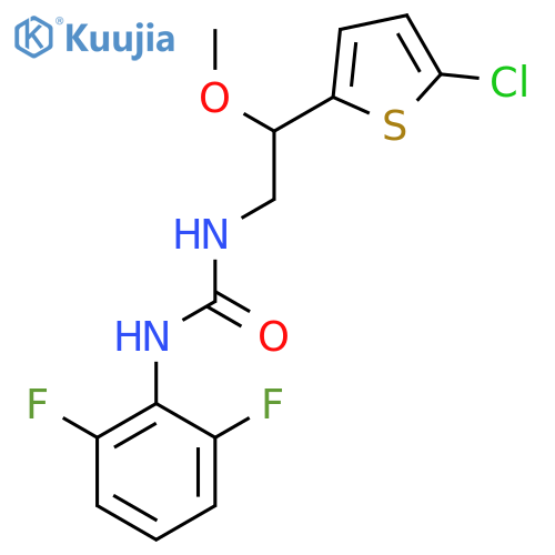3-[2-(5-chlorothiophen-2-yl)-2-methoxyethyl]-1-(2,6-difluorophenyl)urea structure