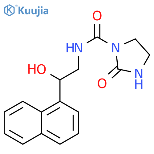 N-[2-hydroxy-2-(naphthalen-1-yl)ethyl]-2-oxoimidazolidine-1-carboxamide structure