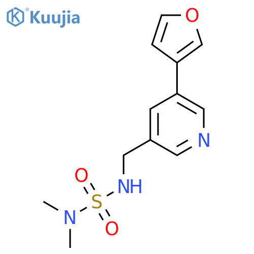 ({5-(furan-3-yl)pyridin-3-ylmethyl}sulfamoyl)dimethylamine structure