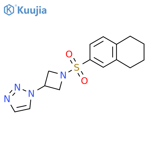 1-(1-((5,6,7,8-tetrahydronaphthalen-2-yl)sulfonyl)azetidin-3-yl)-1H-1,2,3-triazole structure