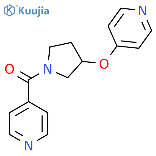 Pyridin-4-yl(3-(pyridin-4-yloxy)pyrrolidin-1-yl)methanone structure