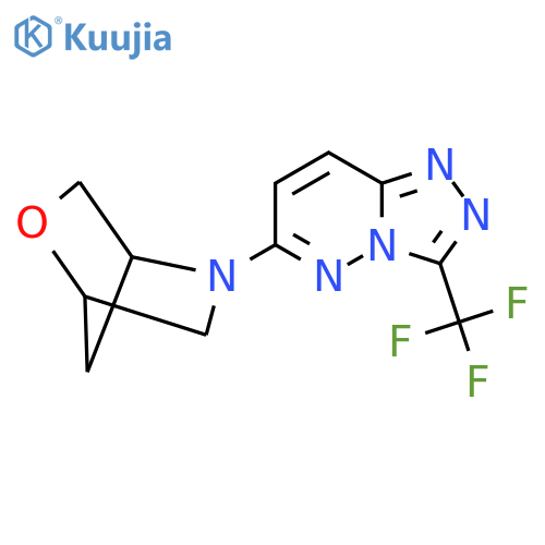 5-[3-(Trifluoromethyl)-[1,2,4]triazolo[4,3-b]pyridazin-6-yl]-2-oxa-5-azabicyclo[2.2.1]heptane structure